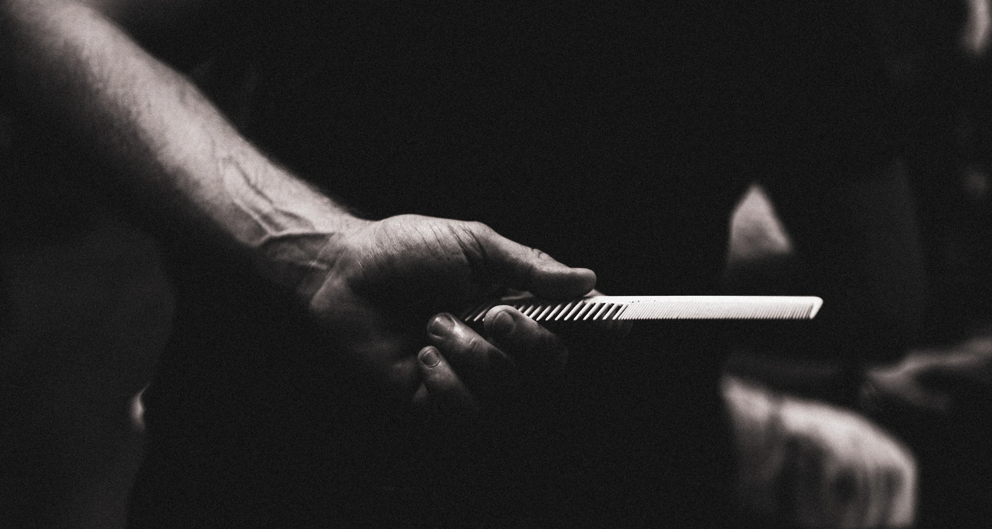 Hand with comb, chiaroscuro